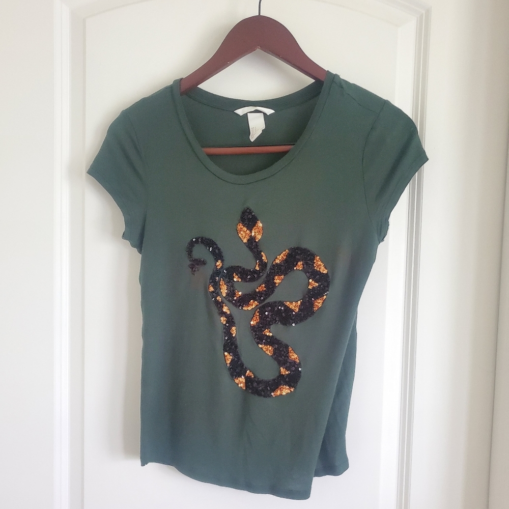 H&M Snake Tee